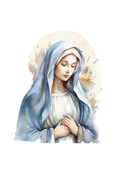 StoryGift Romania Sticker Eticheta 40CM cu Maica Domnului, religie, ilustrati...