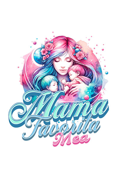 StoryGift Romania Sticker Eticheta 50CM Adeziv Mama favorita mea familie pari...