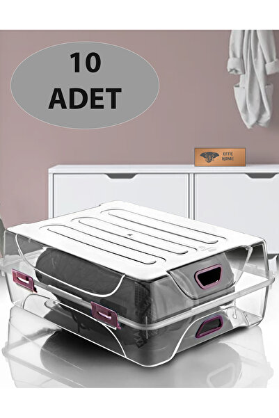 EFFE HOME Lüx Bot Saklama Düzenleme Kutusu 10 Adet (36,5X26X13) Orta Boy