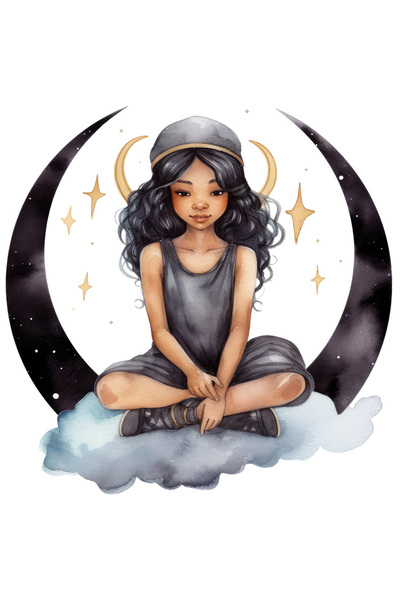 StoryGift Romania Sticker Autocolant 70CM cu o fata draguta, ilustratie, sta ...