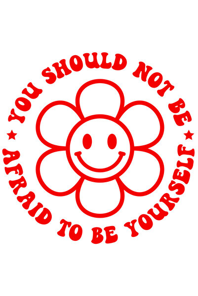 StoryGift Romania Sticker Autocolant 70CM Exterior cu o floare si un mesaj in...