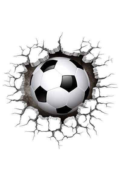 StoryGift Romania Sticker Autocolant 70CM Cu Minge, Fotbal, Iubitori De Sport...