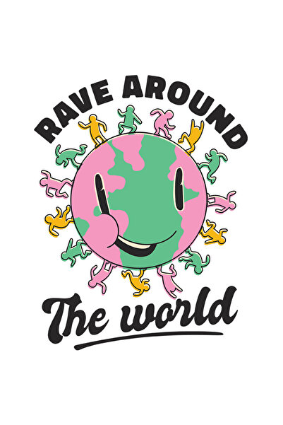 StoryGift Romania Sticker Eticheta 40CM Cu Mesaj In Engleza Rave Around The W...