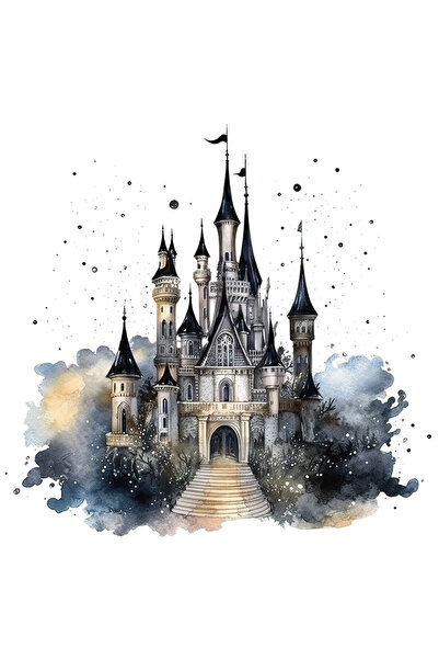 StoryGift Romania Sticker Cu Un Palat Ca In Povesti, Ilustratie, Disneyland, ...