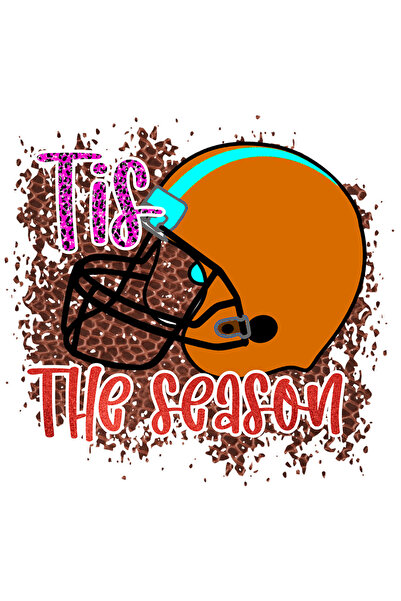 StoryGift Romania Sticker Adeziv 90CM cu mesajul "Tis the season", acesta e sezonul, ilustratie, sport, casca po