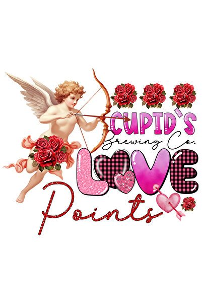 StoryGift Romania Sticker Adeziv 90CM cu ingerasul Cupidon cu mesajul "Cupid'...