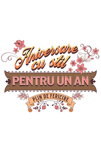 StoryGift Romania Sticker Autocolant 70CM Adeziv Aniversare cu stil, pentru u...