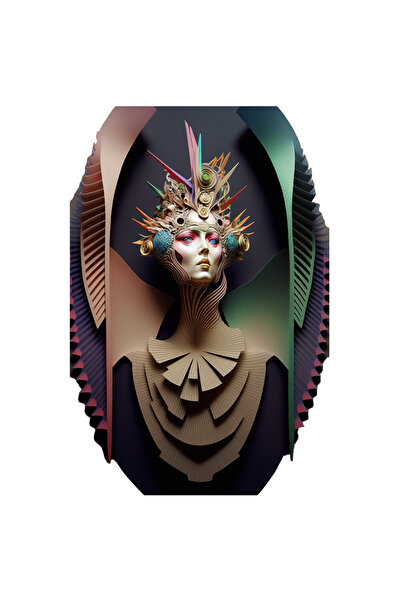 StoryGift Romania Sticker Autocolant 70CM Cu Extraterestru, Femeie, Sci-Fi, G...