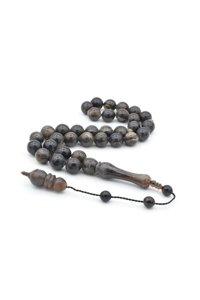 Murty99 Mărgele de rugăciune din corn de bufalo de dimensiuni uriașe tăiate c...