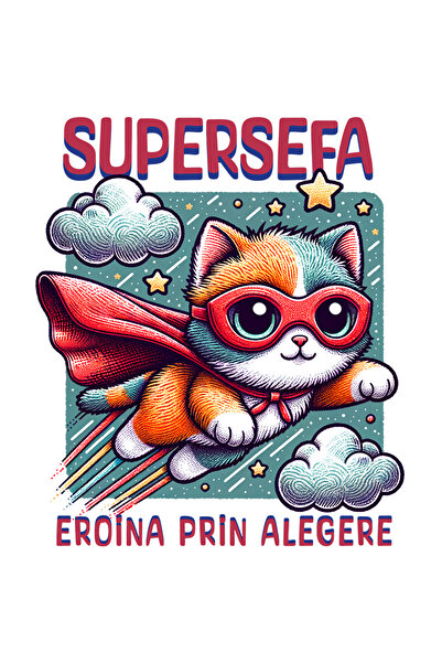 StoryGift Romania Sticker Autocolant 70CM Super Sefa, SuperErou, Eroina Prin ...