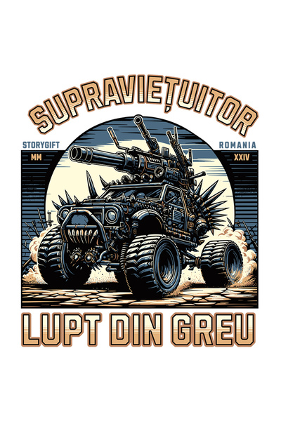 StoryGift Romania Sticker Autocolant 70CM Adeziv supravietuitor lupta din gre...