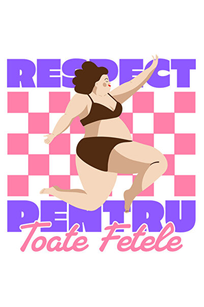 StoryGift Romania Sticker Autocolant 70CM Respect Pentru Toate Fetele cu Marg...