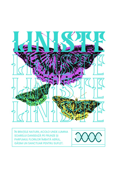 StoryGift Romania Sticker Adeziv 90CM Liniste - Fluturi Colorati cu Margini A...