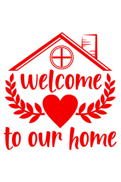 StoryGift Romania Sticker Autocolant 30CM Exterior cu inimioara si o casuta c...