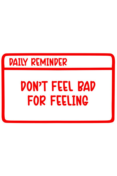 StoryGift Romania Sticker Exterior cu mesaj care te indeamna sa nu te simti n...