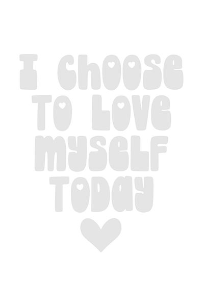StoryGift Romania Exterior sticker with a heart and the message "I choose to love myself today" - I choose to love myself today