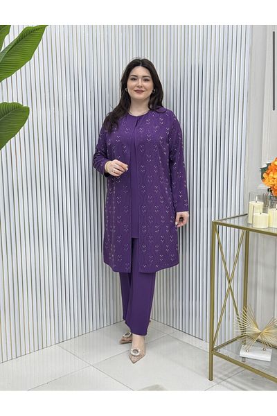 GK Σετ τουνίκ Plus Size με πέτρα πρέσας