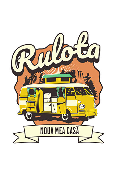 StoryGift Romania Sticker Eticheta 40CM Adeziv rulota noua mea casa aventura ...