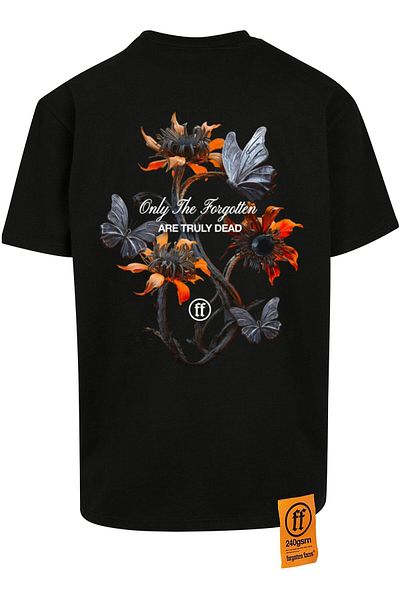 Forgotten Faces Herren Butterfly Flowers Oversize Tee