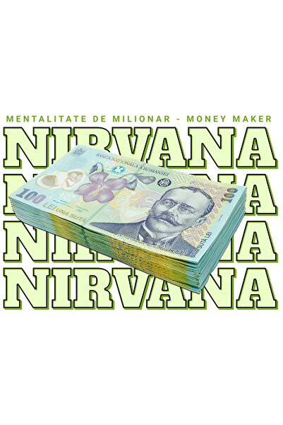 StoryGift Romania Sticker Autocolant 70CM __Nirvana_ - 100 Lei Romanesti cu M...