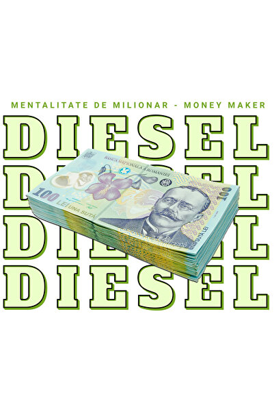 StoryGift Romania Sticker Autocolant 70CM _Diesel_ - 100 Lei Romanesti cu Mar...