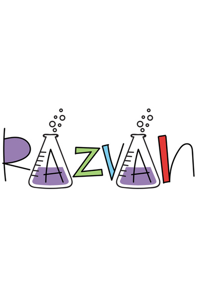 StoryGift Romania Sticker Autocolant 70CM Cu Numele Razvan, si Mesaj Amuzant,...