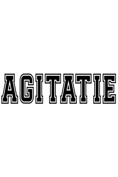 StoryGift Romania Sticker Eticheta 50CM Agitatie, Mesaj Motivational, Text In...