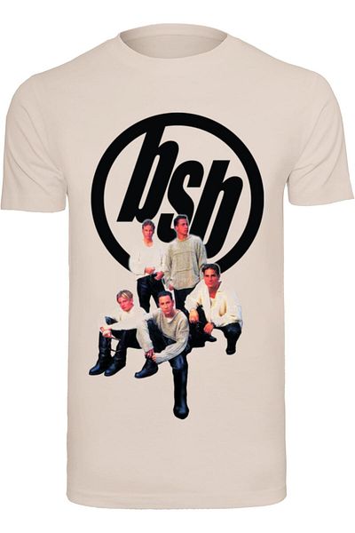Merchcode Herren Backstreet Boys - Vintage Logo T-shirt Round Neck