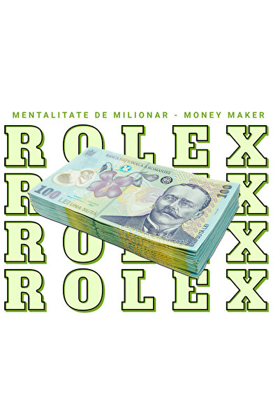 StoryGift Romania Sticker Autocolant 70CM _Rolex_ - 100 Lei Romanesti cu Marg...