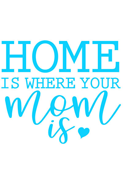 StoryGift Romania Sticker Exterior cu mesajul in engleza "Home is where your ...