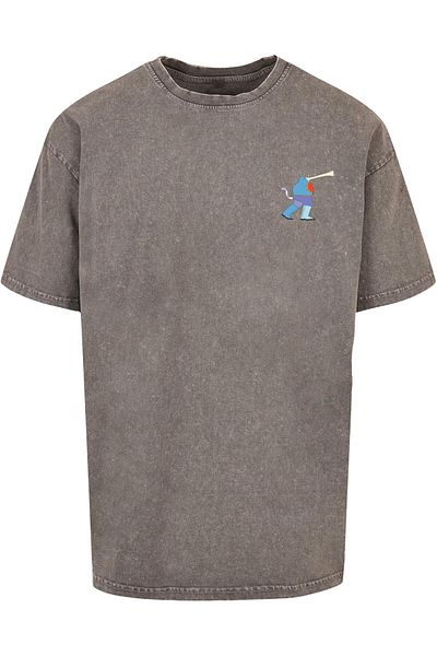 Merchcode Herren Yellow Submarine - Monster No.6 Acid Washed Oversize Tee