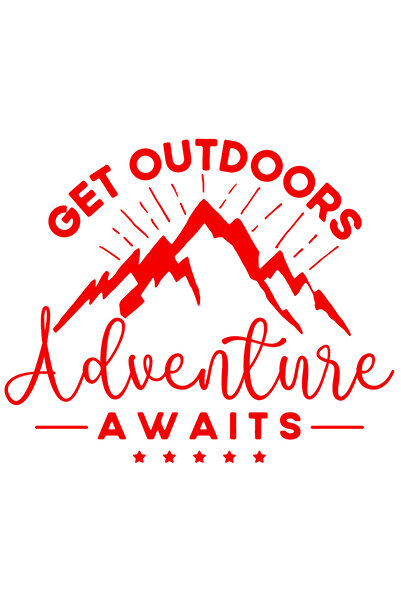 StoryGift Romania Sticker Exterior cu munti si mesajul care te indeamna sa mai iesi afara, pentru ca te aste