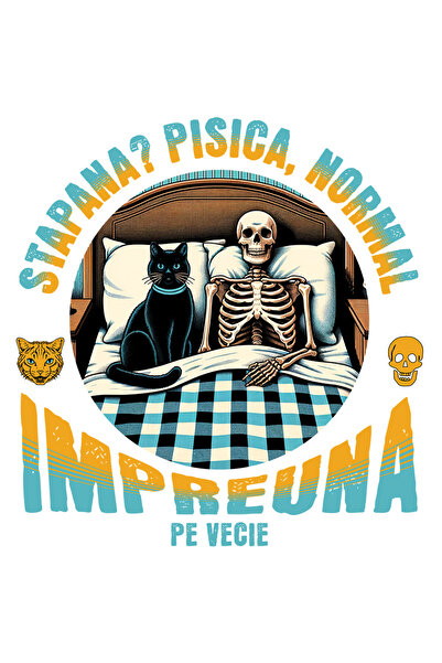 StoryGift Romania Sticker Autocolant 70CM Adeziv stapana_ pisica normal, sche...