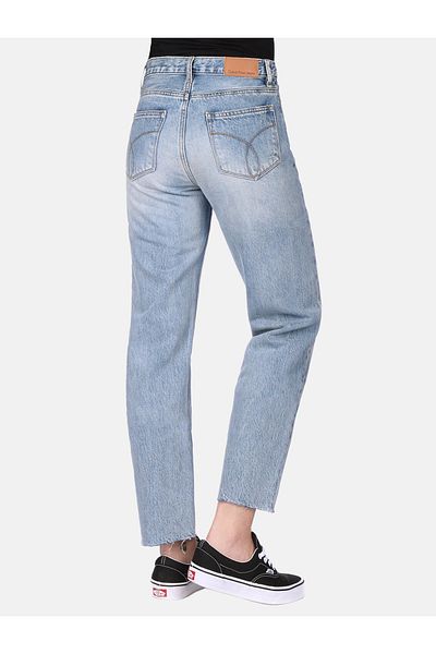 Calvin Klein Damen Jeans Hr Straight Ankle Raw