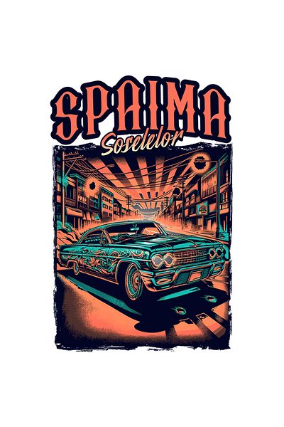 StoryGift Romania Sticker Eticheta 50CM Adeziv spaima soselelor, masina vintige cursa ilegale viteza cu Margini