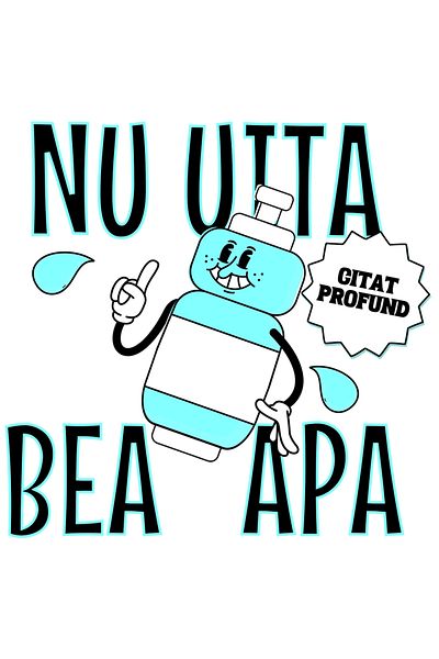 StoryGift Romania Sticker Adeziv 90CM Adeziv nu uita bea apa hidratarea, citat profund cu Margini Albe, PVC Viny