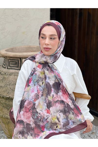 Modakaşmir نمط الفرشاة لينا شال