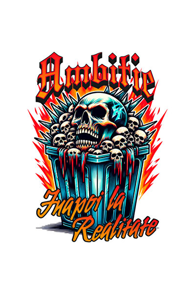 StoryGift Romania Sticker Ambitie - Inapoi La Realitate Cu Margini Albe, Pvc ...