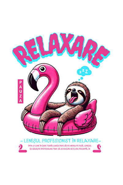 StoryGift Romania Sticker Autocolant 70CM relaxare-LENEȘUL PROFESIONIST cu Ma...