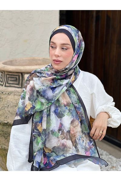 Modakaşmir نمط الفرشاة لينا شال