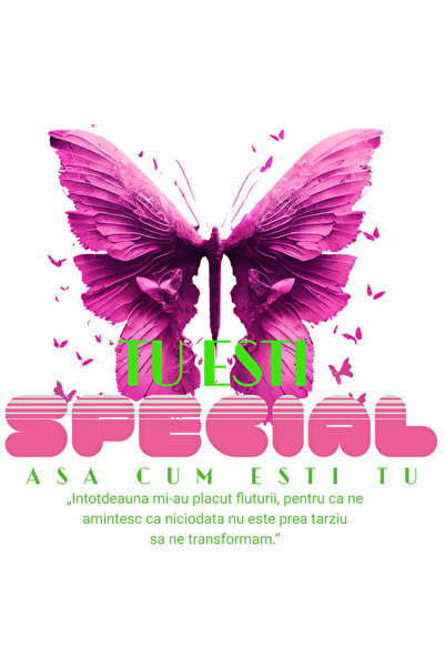 StoryGift Romania Sticker Eticheta 40CM Tu Esti Special Asa Cum Esti TU - Flu...