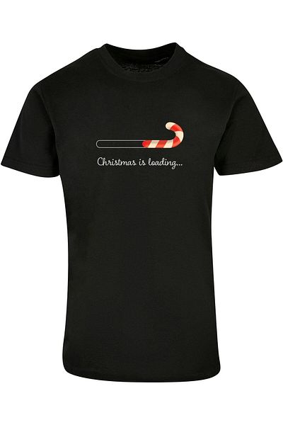 Merchcode Herren Christmas Loading Basic Round Neck T-shirt