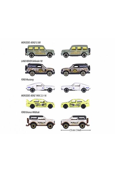 Skygo Majorette Castheads Track Racer 5-Pack