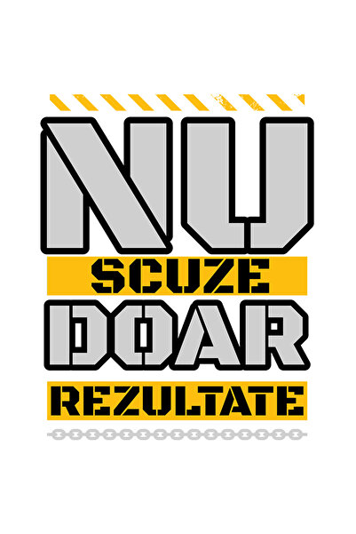 StoryGift Romania Sticker Autocolant 70CM Adeziv Fara scuze doar rezultate, m...