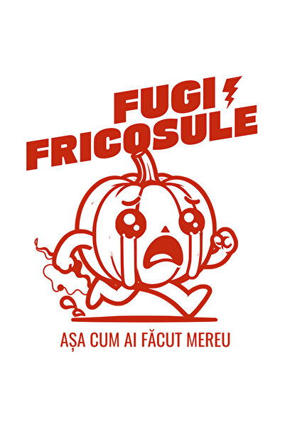 StoryGift Romania Sticker Eticheta 40CM Adeziv fugi fricosule asa cum fugi me...