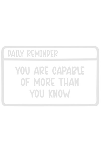 StoryGift Romania Sticker Autocolant 30CM Exterior cu mesajul "Esti capabil de mai mult decat stii tu" , Vinyl A