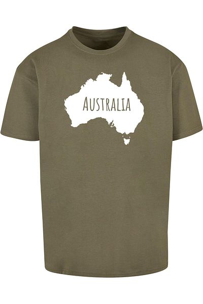 Merchcode Herren Australia X Heavy Oversize Tee-by102