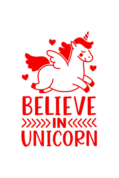 StoryGift Romania Sticker Autocolant 70CM Exterior cu un unicorn si inimioare...