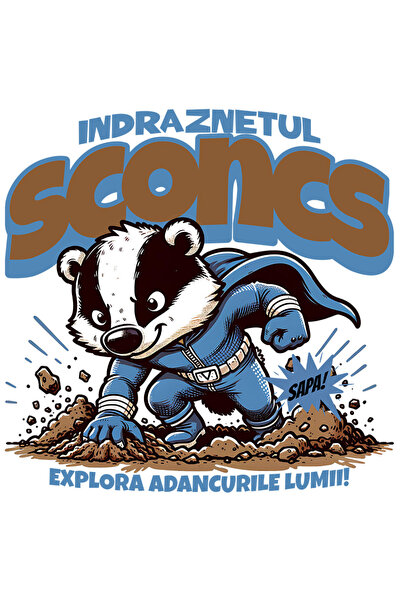 StoryGift Romania Sticker Adeziv 90CM Indraznetul sconcs-Explora adancurile l...