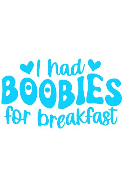 StoryGift Romania Sticker Autocolant 70CM Exterior cu inimioare si mesajul 'I had bo*bies for breakfast" - lapti